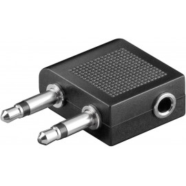 SpeaKa Professional Jack Audio Y adapter [2x Jack dugó, 3,5 mm-es - 1x Jack alj, 3,5 mm-es] Fekete