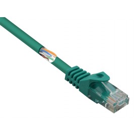 RJ45 Hálózat Csatlakozókábel CAT 5e U/UTP 25.00 cm Zöld Védővel Basetech