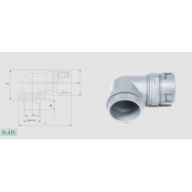 Tömlő tömszelence Szürke M32 90° Helukabel 94204 HSSV 90° M32 NW29 GR 1 db
