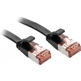 RJ45 Hálózat Csatlakozókábel CAT 6 U/UTP 5.00 m Fekete Védővel LINDY