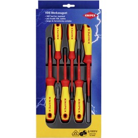 VDE Csavarhúzó készlet 6 részes Knipex Plusz/mínusz