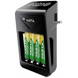 Varta LCD Plug-Plus NiMH Mikro (AAA), Ceruza (AA), 9 V-os Hengeres akku töltő Akkukkal 3. kép