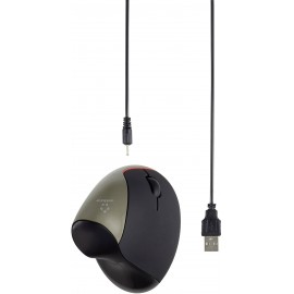 Renkforce RF-439 WLAN egér Optikai Ergonómikus, Újratölthető Fekete, Sötétzöld 5. kép