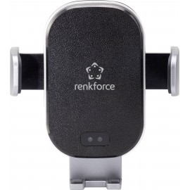 Renkforce RF-WCC-300 Szellőzőrács Autós mobiltelefon tartó Indukciós töltés funkcióval 91 - 59 mm 6. 2. kép