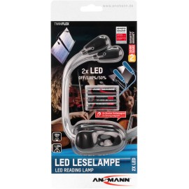 Asztali lámpa LED 0.65 W Ansmann Twinflex 1600-0119 Fekete, Ezüst 9. kép