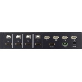 SpeaKa Professional SP-KVM-340 4 port KVM átkapcsoló Külön kapcsolható, Multi-view üzemmód, Távirány 4. kép