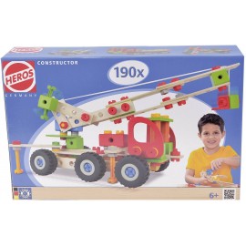 Fa építőjáték, Heros Constructor, 190 db, 7 modell