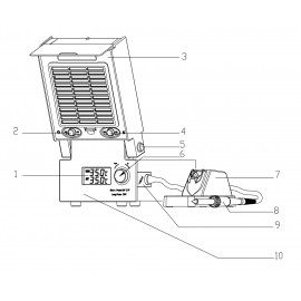 Digitális forrasztóállomás 83 W 160...480 °C, Toolcraft LSL-951 8. kép