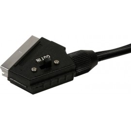 LogiLink SCART / RCA TV, vevő Csatlakozókábel [1x SCART dugó - 3x RCA dugó] Fekete 2. kép