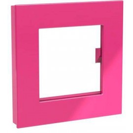 Dahle Mágnes Mega Magnet Square XL, pink, 75 x 75 mm, inkl. Fotohalterung (Sz x Ma) 75 mm x 75 mm Ró