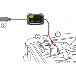 Akkufelügyelet 6 V, 12 V, 24 V Alkalmazással kezelhető, Bluetooth®-os kapcsolat ProUser 8.2 cm x 5.4 3. kép