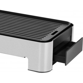 WMF 0415170011 Elektromos Asztali grill Manuális hőmérséklet beállítással Fekete, Ezüst 5. kép
