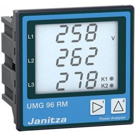 Janitza UMG96RM-E 6 csatornás UMG96RM-E hálózati analizátor, Ethernet, RCM méréssel 2. kép