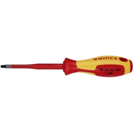 Knipex VDE Plusz/mínusz csavarhúzó Méret PZ 2 Penge hossz: 100 mm