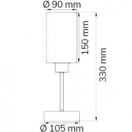 ACTION Loft 830701640330 Asztali lámpa LED E14 60 W Nikkel (matt) 2. kép