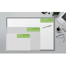 Sigel HO506 Asztali alátét 2 éves naptár Fekete, Fehér (Sz x Ma) 420 mm x 297 mm 6. kép