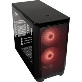 Phanteks Eclipse P200A Mini torony Gaming doboz, Számítógép ház Fekete 2 előre telepített LED-hűtő,  2. kép