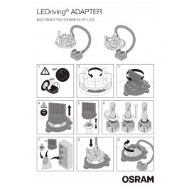 Osram Auto Adapter Night Breaker H7-LED-hez 64210DA07 Kivitel H7, Adapter für Night Breaker H7-LED 4. kép