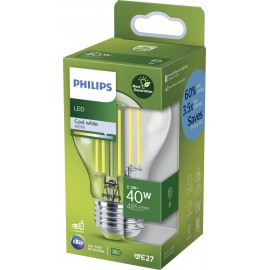 Philips Lighting 871951434380100 LED EEK A (A - G) E27 Izzó forma 4 W = 60 W Natúr fehér (Ø x H) 60  4. kép