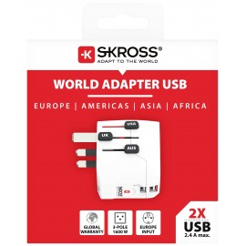 Skross 1302460 Úti adapter Pro Light USB (2xA) 5. kép