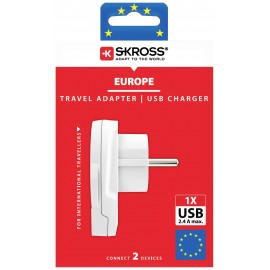 Skross 1500266 Úti adapter World to Europe USB 1.0 9. kép