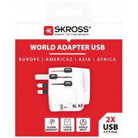 Skross 1302470 Úti adapter Pro Light USB (2xA) -World 10. kép