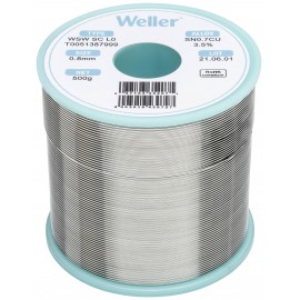 Forrasztóón, ólommentes, tekercs, Weller WSW SC L0 Sn0.7Cu 500 g 0.8 mm 2. kép