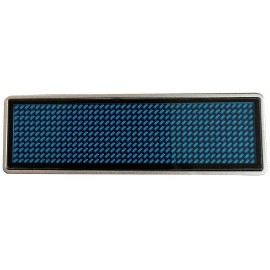 LED-es névtábla Kék 44 x 11 Pixel (Sz x Ma x Mé) 93 x 30 x 6 mm 125909