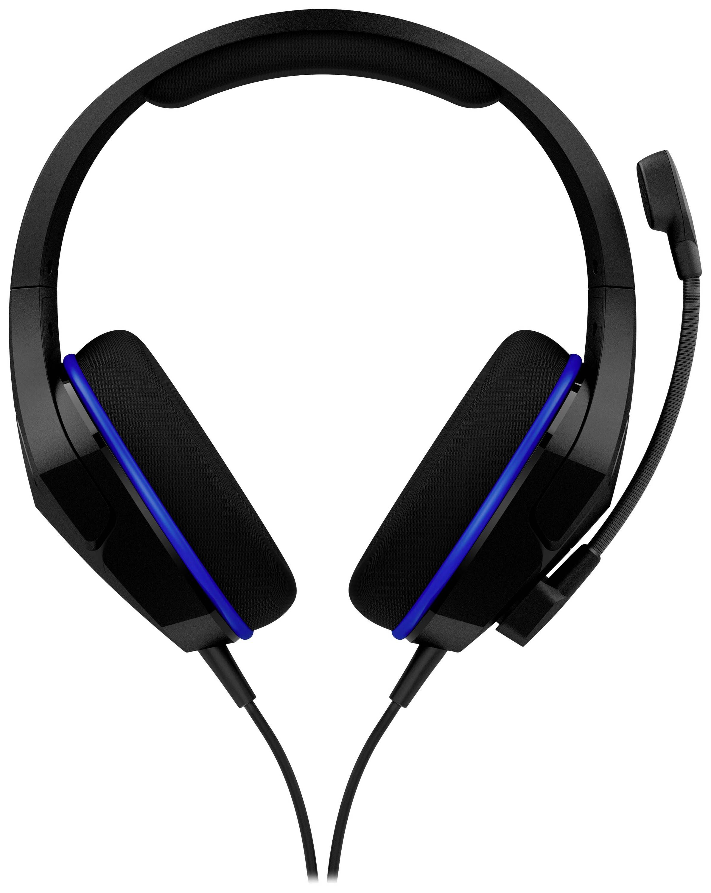 HyperX Cloud Stinger Core PS4 Headset Gamer Over Ear headset Vezetékes  Fekete/kék Hangerő szabályozás, Mikrofon némítás > inShop webáruház