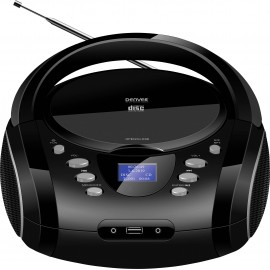 Denver TDB-10 CD-s rádió URH, DAB+ CD, Bluetooth®, AUX Ébresztő funkció Fekete