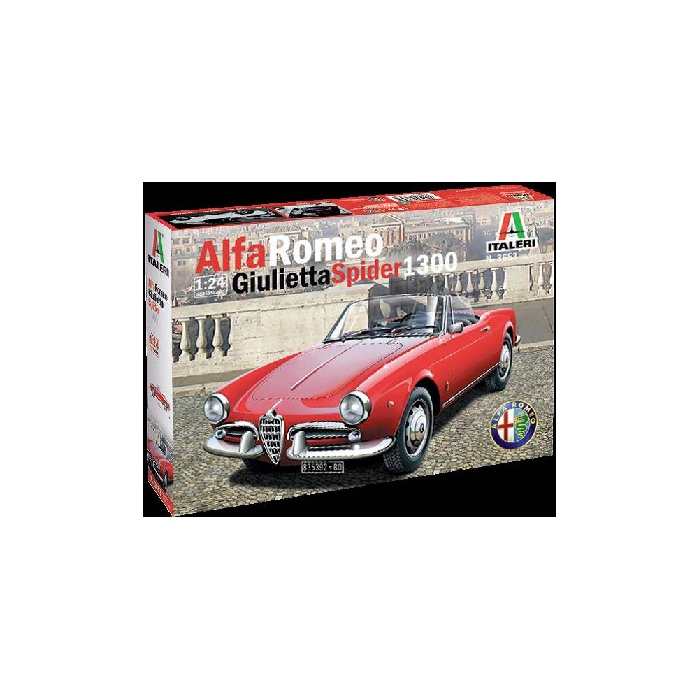 Italeri 3653 Alfa Romeo Giulietta Spider 1300 Autómodell építőkészlet 1:24  > inShop webáruház