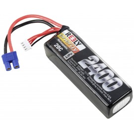 Reely Akkucsomag, LiPo 11.1 V 2400 mAh Cellaszám: 3 20 C Soft doboz EC3