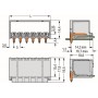 WAGO Stift ház panel 2092-1429 100 db 3. bélyegkép