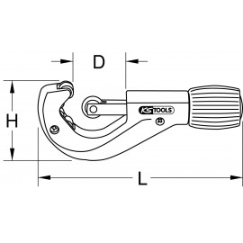 KS Tools Teleszkópos csővágó rozsdamentes acél (Inox) csövekhez, 3-42mm 103.5050I 5. kép