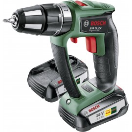 Bosch Home and Garden PSB 18 LI-2 Ergonomic Akkus ütvefúró-csavarozó 2. akkuval, Hordtáskával