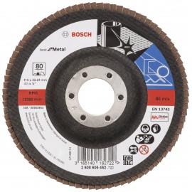 Bosch Accessories 2608605452 X571 Felületcsiszoló korong Ø 115 mm Furat átmérő 22.33 mm Acél 1 db