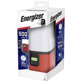 Energizer E304157700 360° Camping LED Kemping lámpás 500 lm Elemekről üzemeltetett Piros/fekete