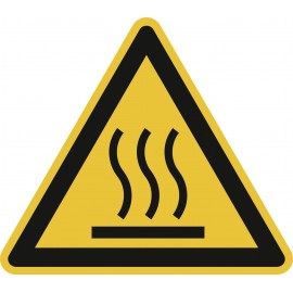Figyelmeztető tábla Forró felület Alumínium 100 mm ISO 7010 SafetyMarking 11.0326 1 db