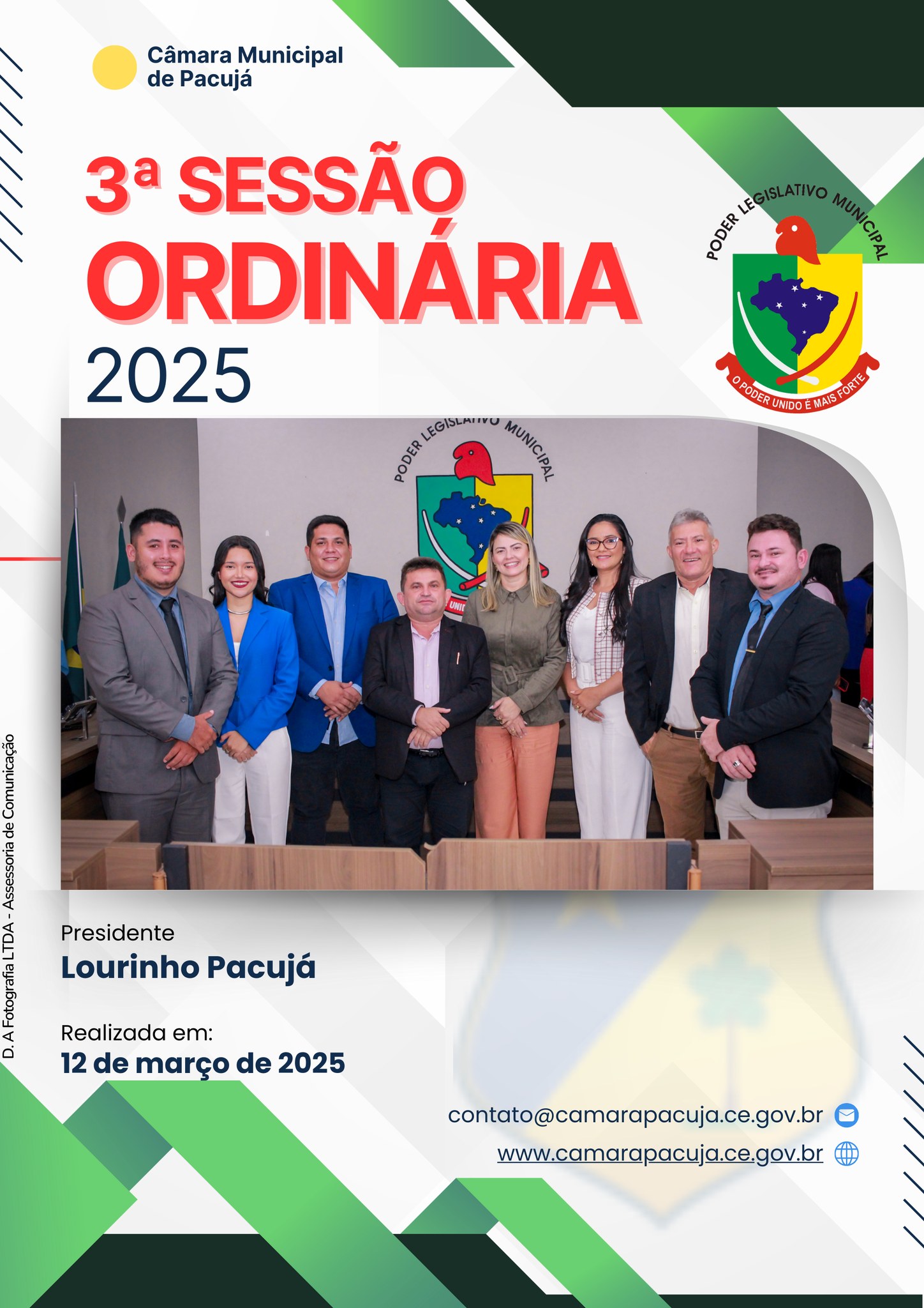 REGISTRO DA 3ª SESSÃO ORDINÁRIA