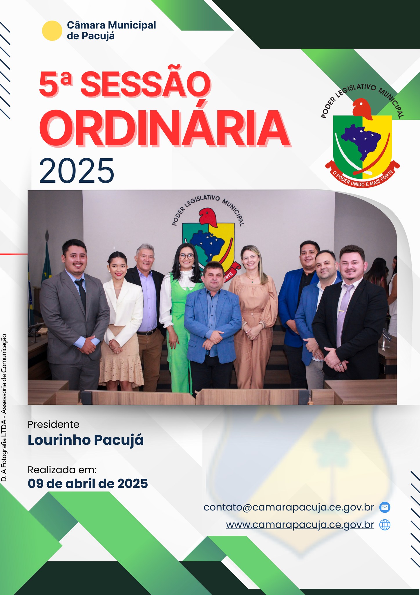 REGISTRO DA 5ª SESSÃO ORDINÁRIA