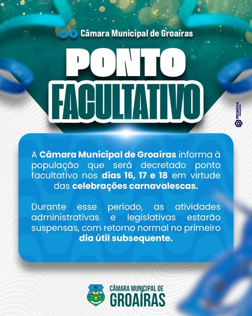 Desejamos a todos um excelente Carnaval! 🎉✨