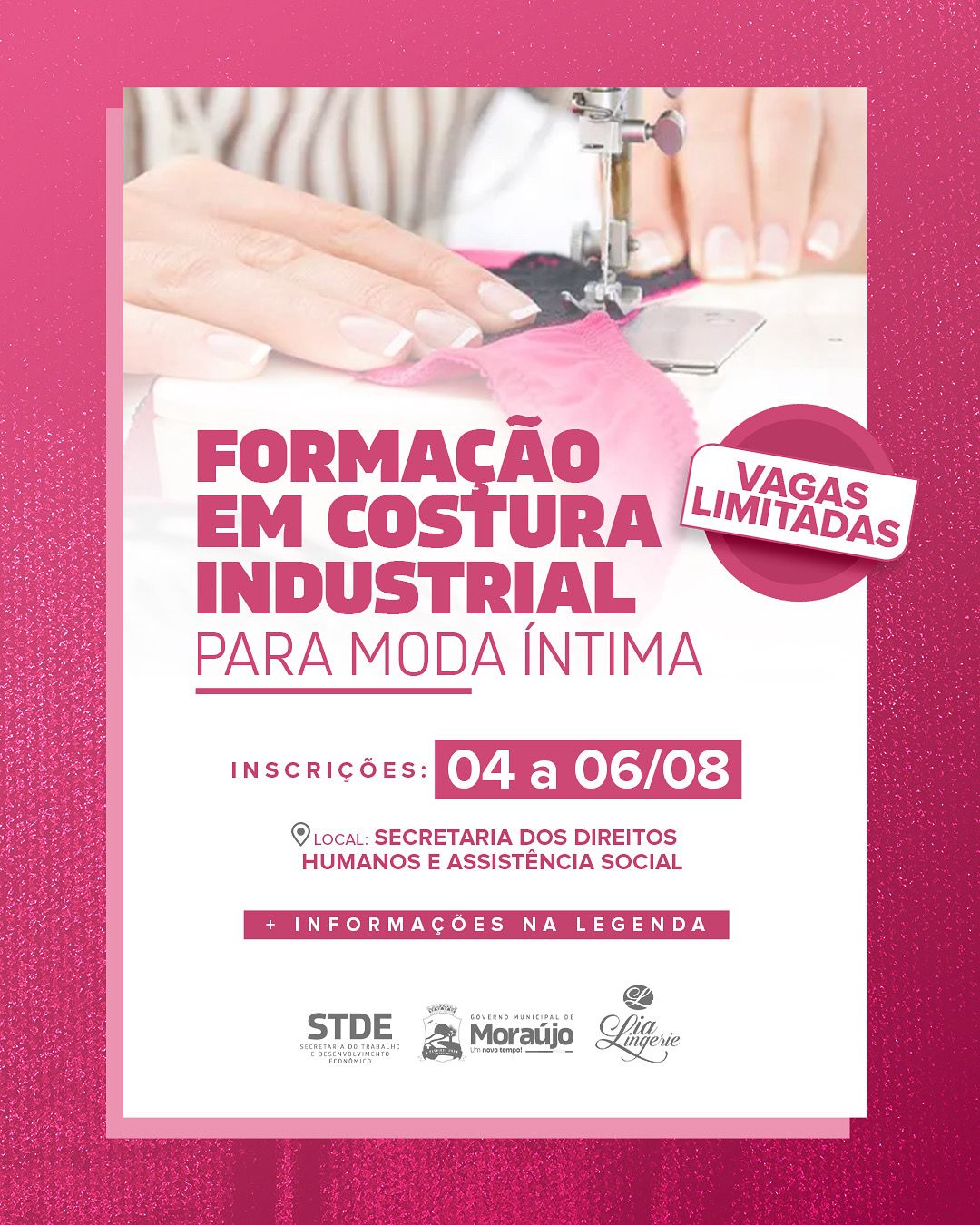 FORMAÇÃO EM COSTURA INDUSTRIAL PARA MODA ÍNTIMA