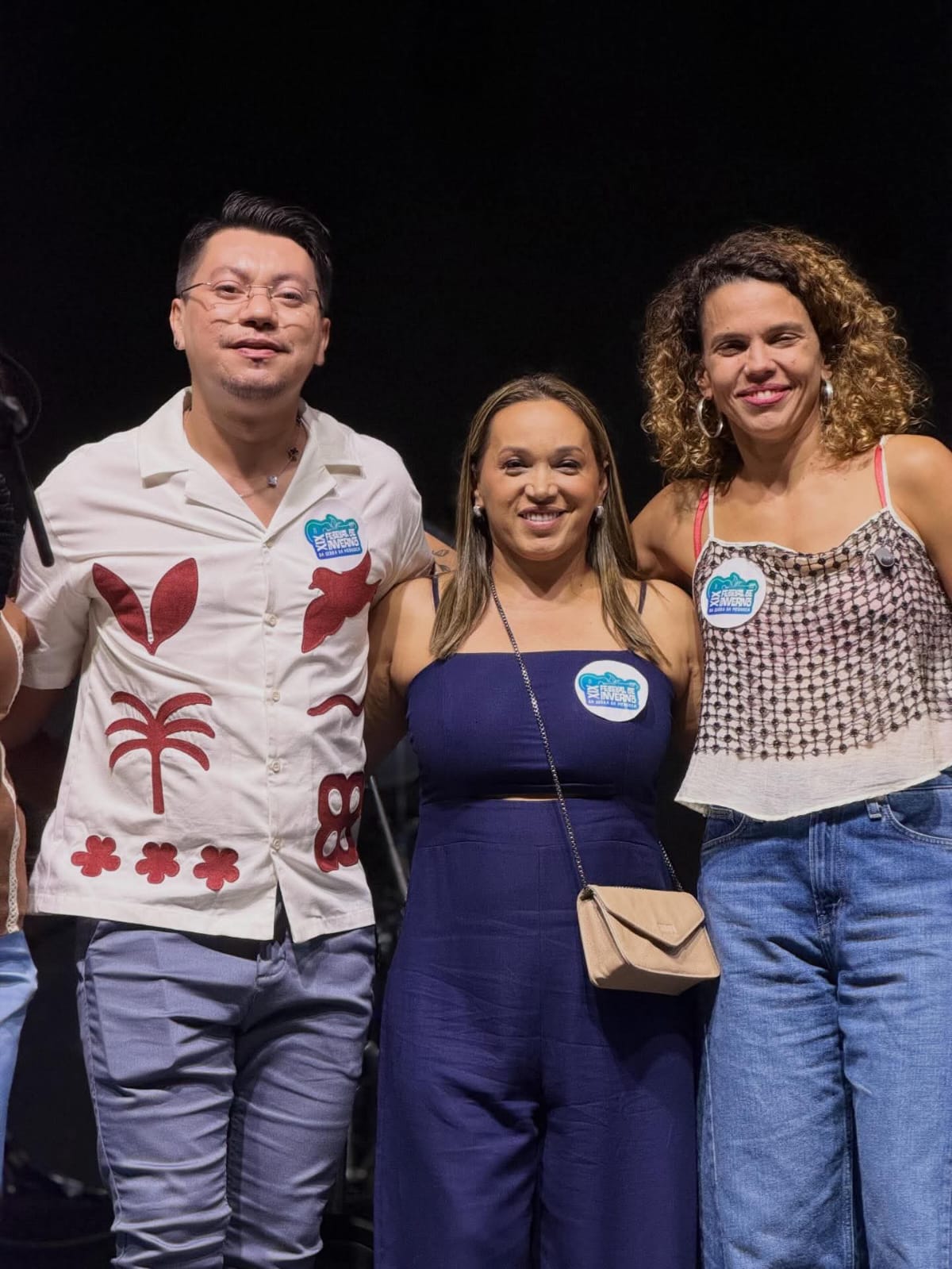 Presidente Ana Carina e vereadores participam do último dia do Festival de Inverno da Serra da Meruoca.