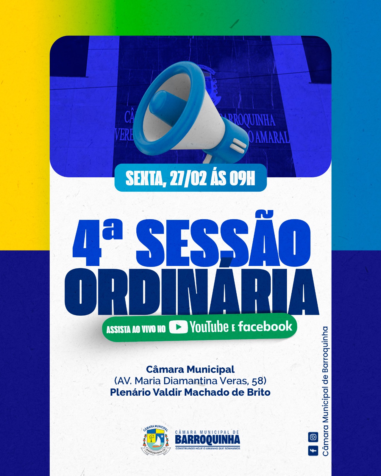 Sexta-feira é dia de sessão!