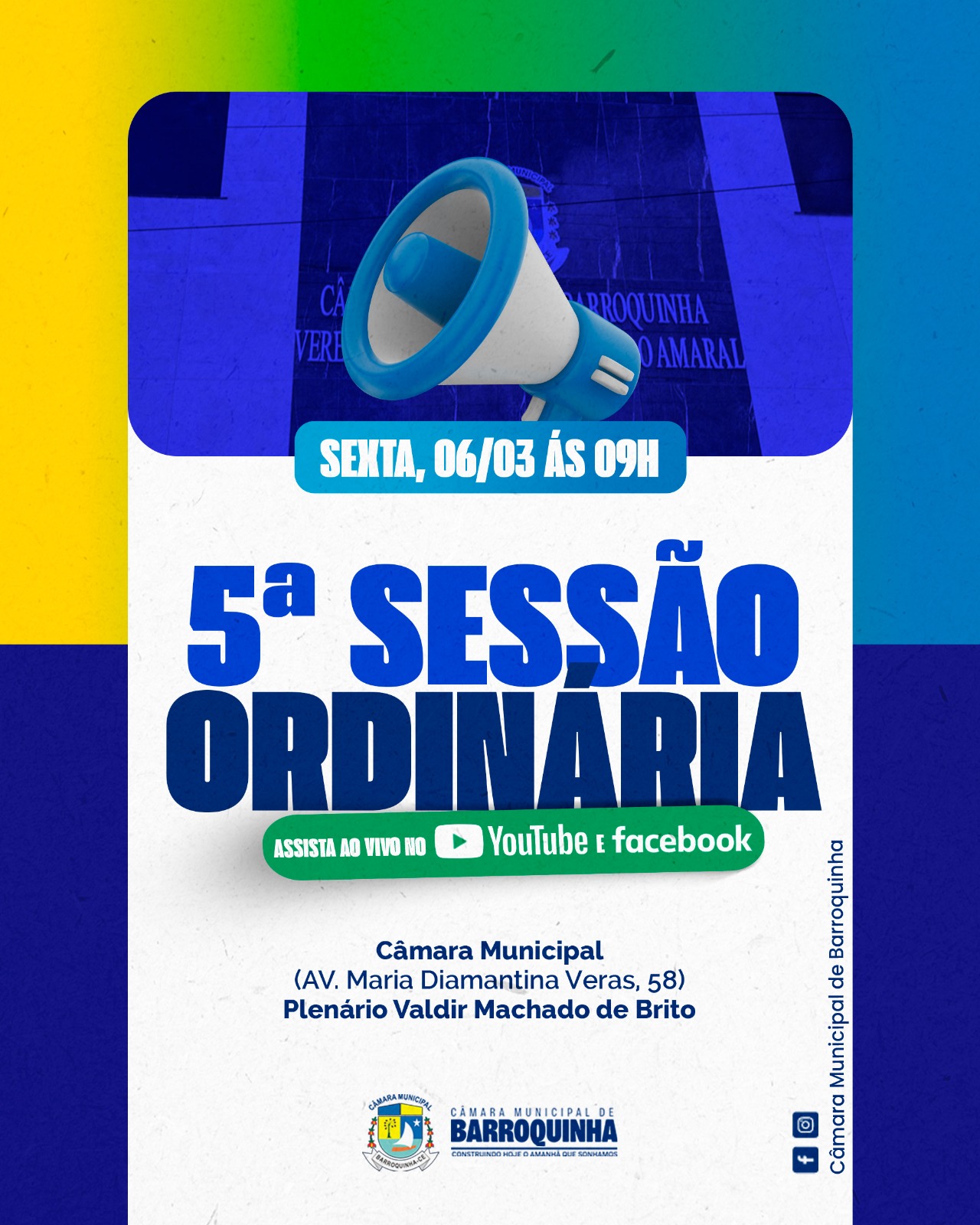 V  Sessão Ordinária!