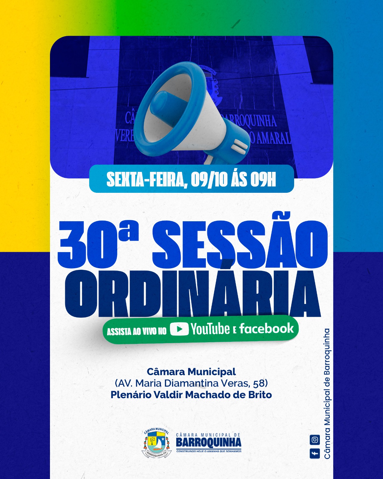 30ª Sessão Ordinária!