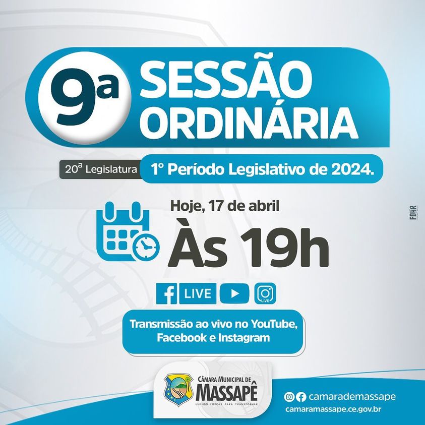 9ª sessão ordinária