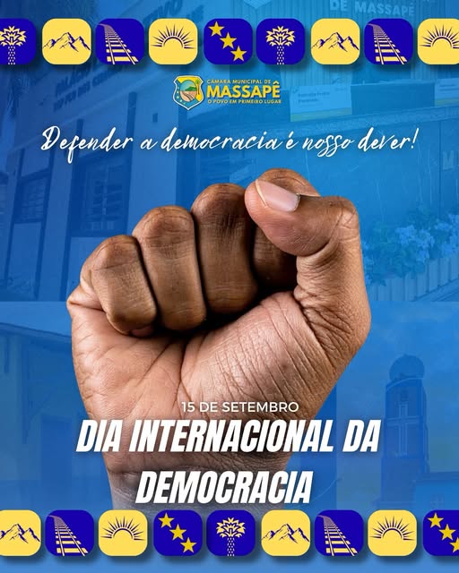 Hoje celebramos o Dia Internacional da Democracia!