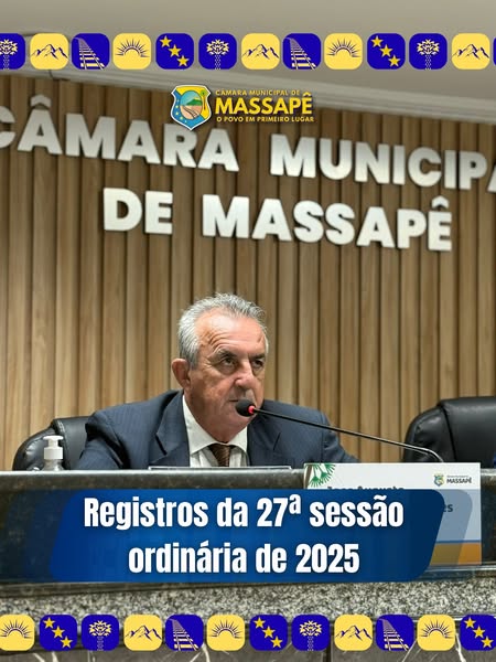 27ª Sessão Ordinária realizada com sucesso!