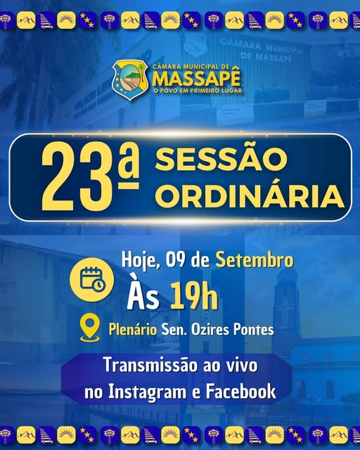 23ª Sessão Ordinária.